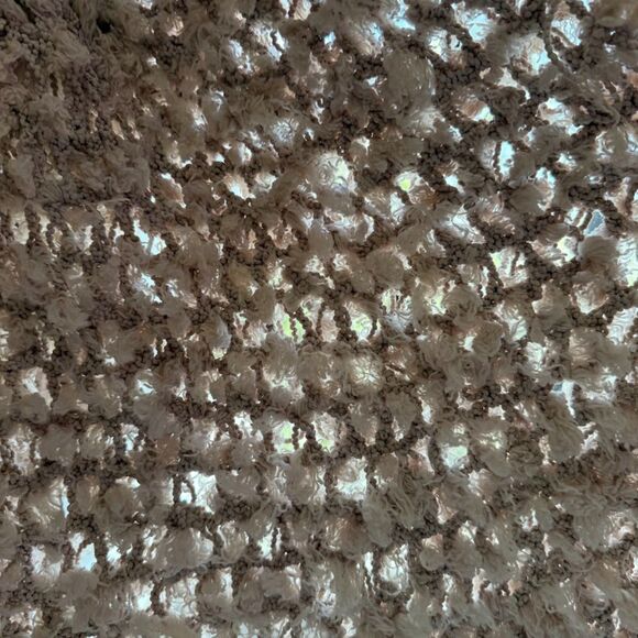 Aaron & Amber Fuzzy Loop Knit Boho Cardigan Sweater in Beige size Medium NWOT - Picture 10 of 12